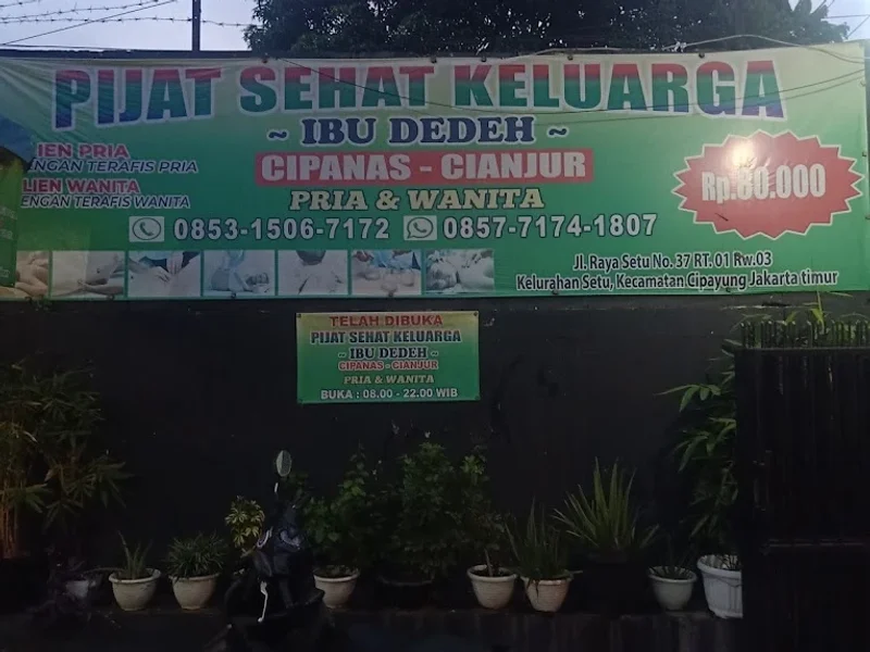 Pijat Sehat Keluarga Ibu Dedeh Cabang Ceger
