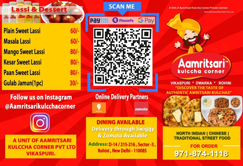 Aamritsari Kulccha Corner Rohini
