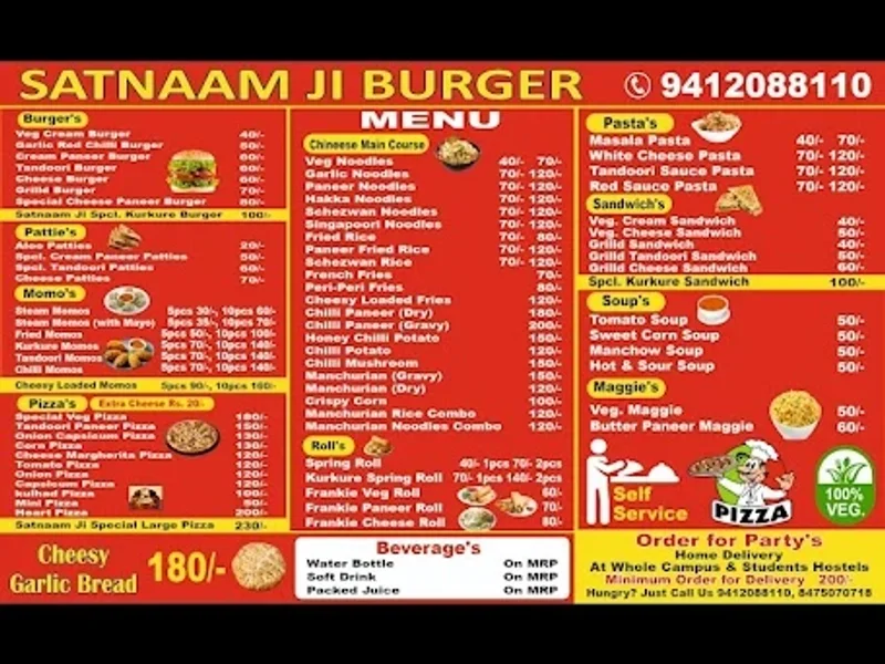Satnaam Ji Burger and Momos