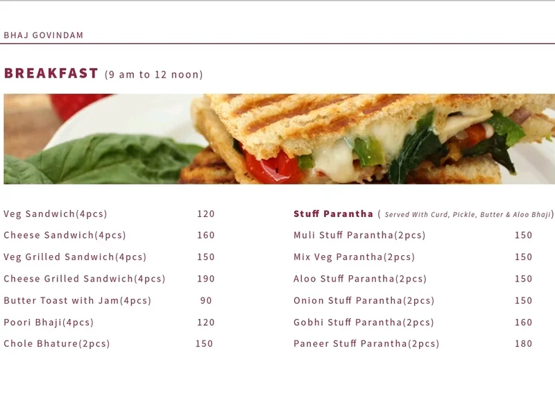 Bhaj Govindam Restaurant And Bakery