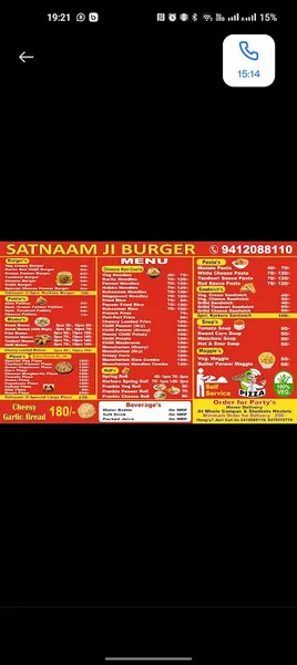 Satnaam Ji Burger and Momos