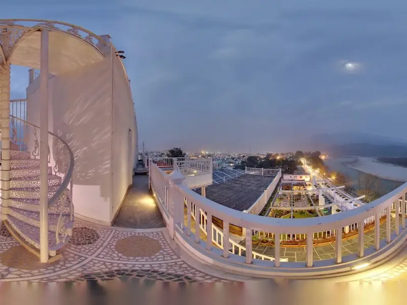 The Sitting Elephant - A Rooftop Restaurant Overlooking River Ganga