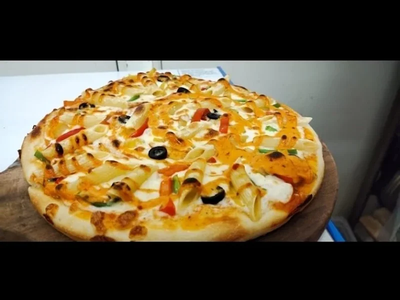 The delicious pizza
