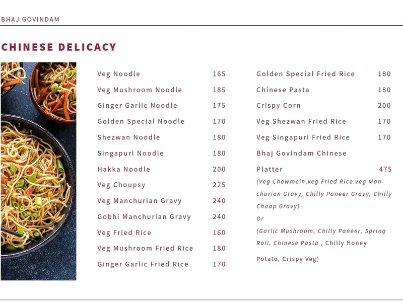 Bhaj Govindam Restaurant And Bakery