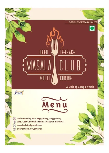 Masala Club Best Restaurant in Haridwar