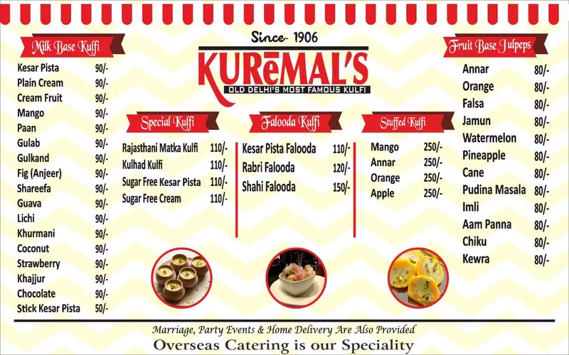 Kuremal Mohanlal Kulfiwale - Kuremal Kulfi - Since 1906