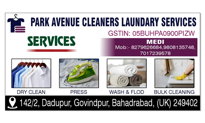 Park Avenue dry cleaners laundary sarvices