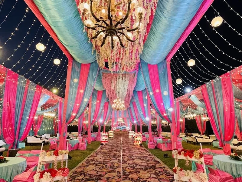 J P Plaza & Garden wedding point and party lawn