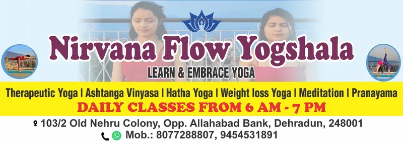 Nirvana Flow Yogshala | Yoga Therapy |Prenatal | Weight Loss | Power | Meditation | Pranayam | Kriyas |