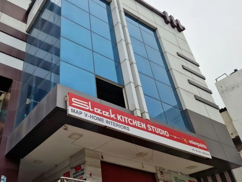 Sleek Kitchen Studio by Asian Paints | MAP-V Home Interiors