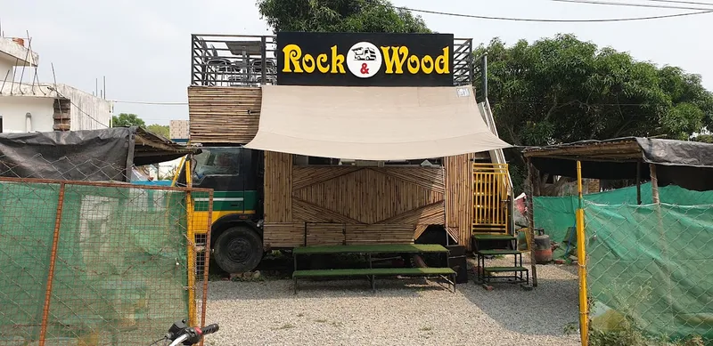 Rock and wood food truck