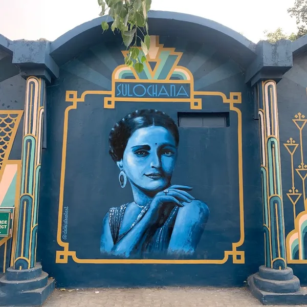 Street Art Connaught Place - Tribute to Jewish Indian Actors by DSA