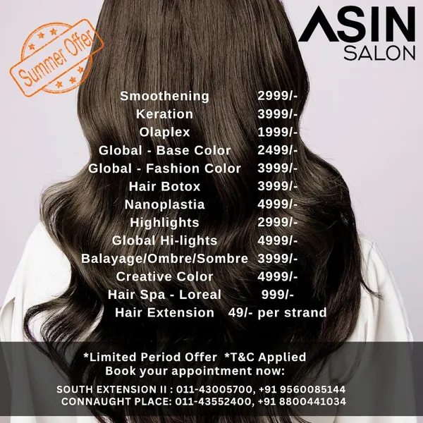 Asin Salon - Best Salon In Connaught Place