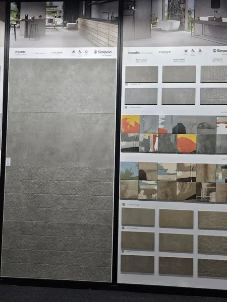 Bath Decor - Simpolo Vitrified Tiles / Glass Partition / Best Tiles Showroom / Stone Elevation Tile / Jaquar Bathroom Fitings