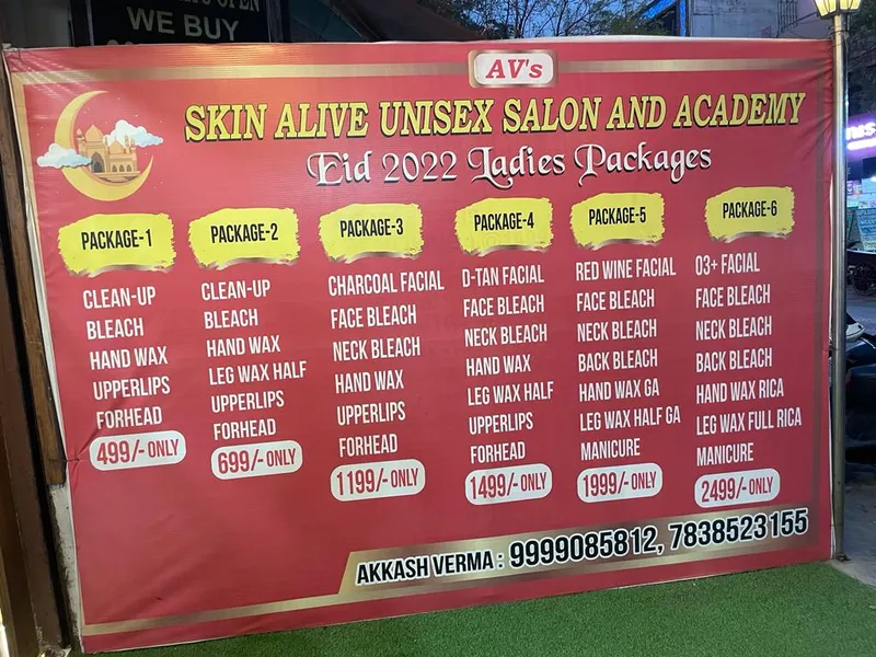 AV's skin alive unisex salon and Academy