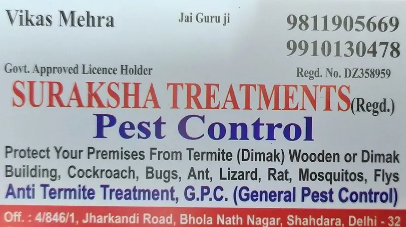 Suraksha Treatments Pest Control