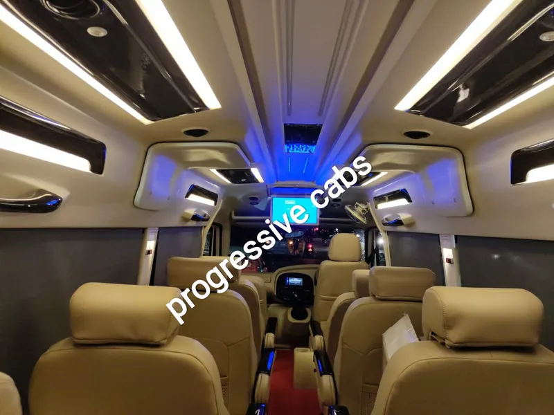 Progressive Cab - Luxury 12, 16 Seater Tempo Traveller On Rent Delhi, Tempo Traveller Hire In Delhi