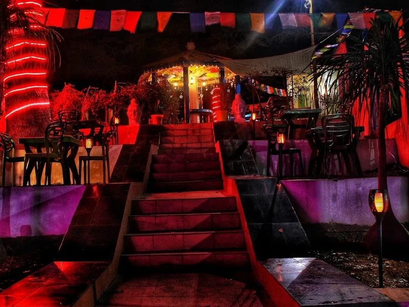 Brightend cafe corner