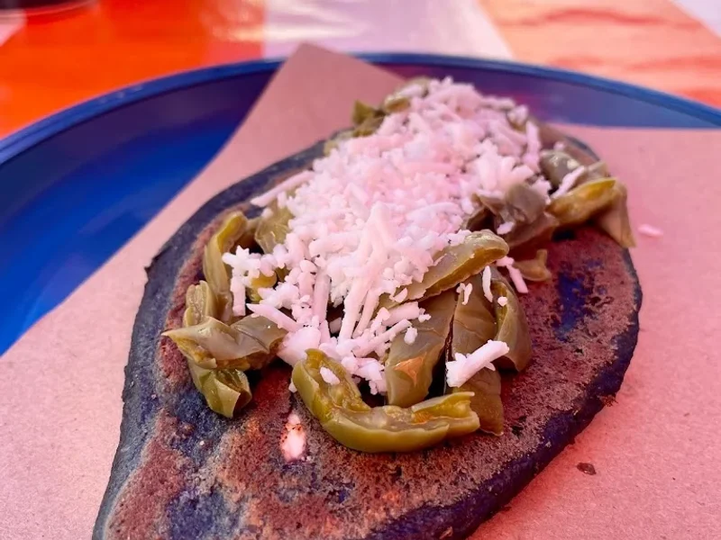Quesadillas, tlacoyos y tacos