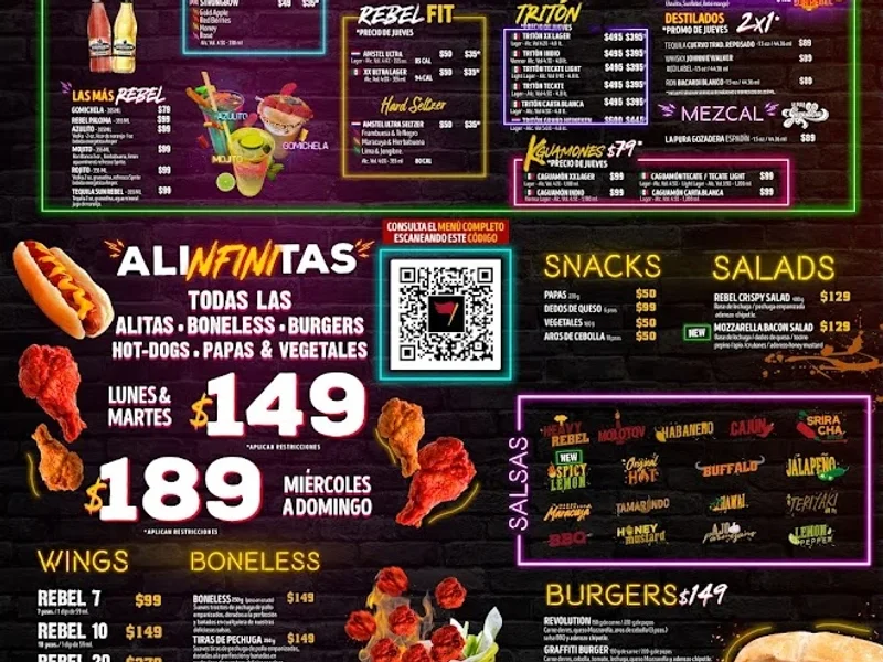 Rebel Wings Centro Histórico