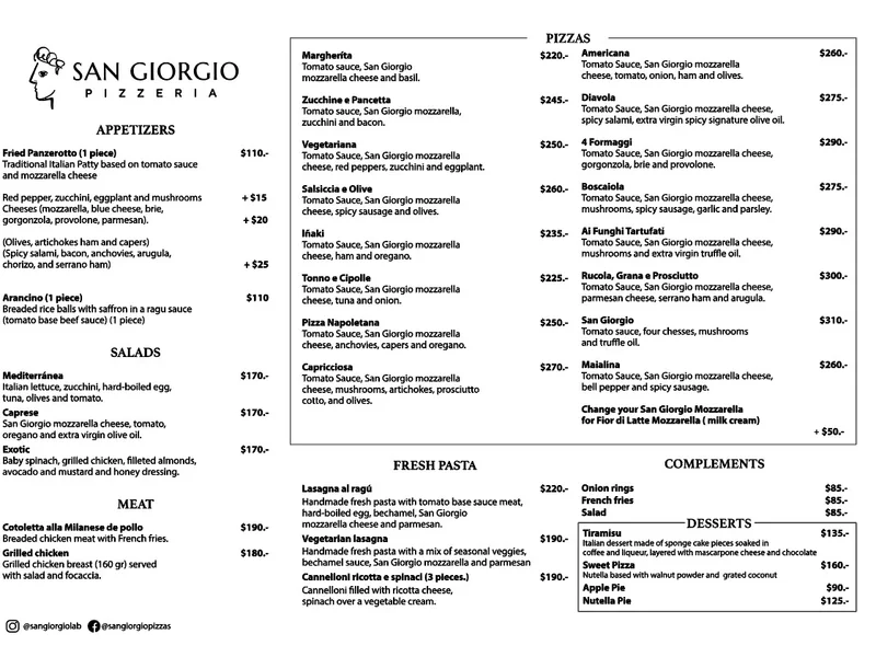 San Giorgio pizzeria Polanco