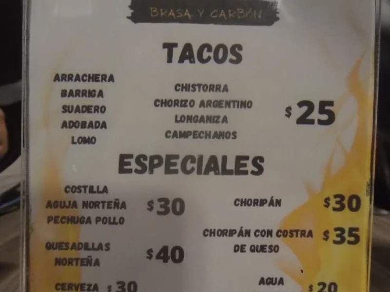 Taqueria Brasa y Carbón Centro