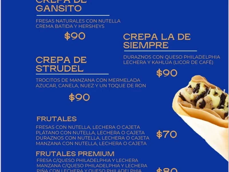 Las Crepas sabor original…