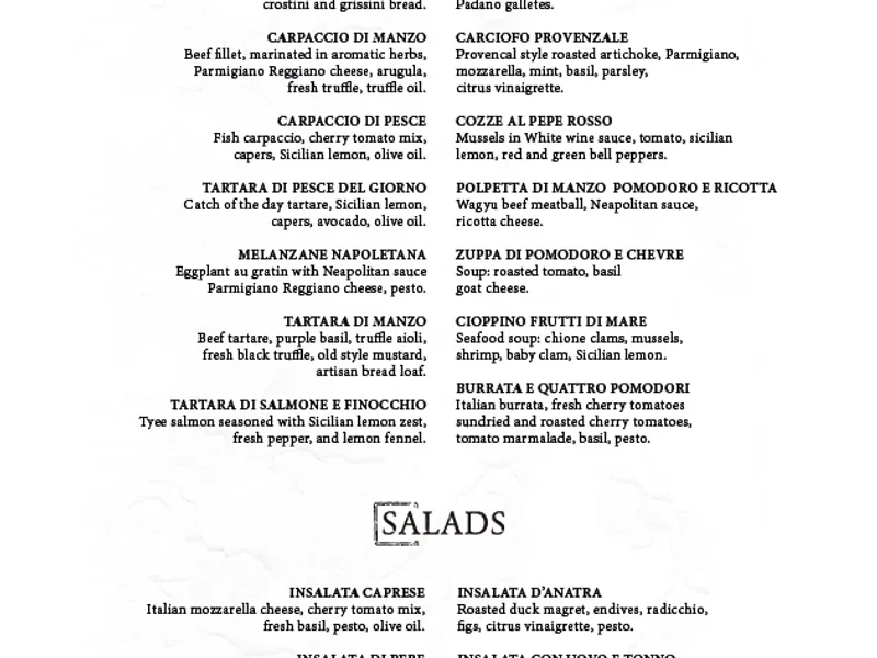 Parole | Restaurante Italiano en Polanco