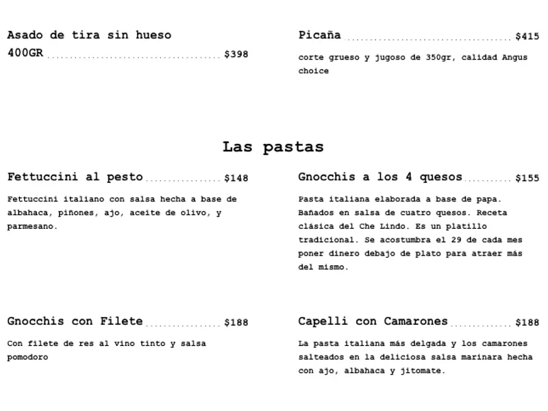 Che Lindo Restaurante Argentino