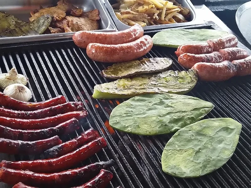 Tacos al carbón estilo argentino