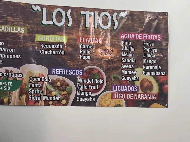 Quesadillas y quesocarnes los tios