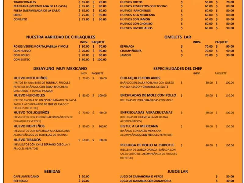 RESTAURANTE CAFE LAR