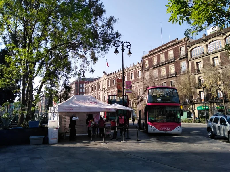 Parada Capital Bus Zócalo - 5 de Mayo