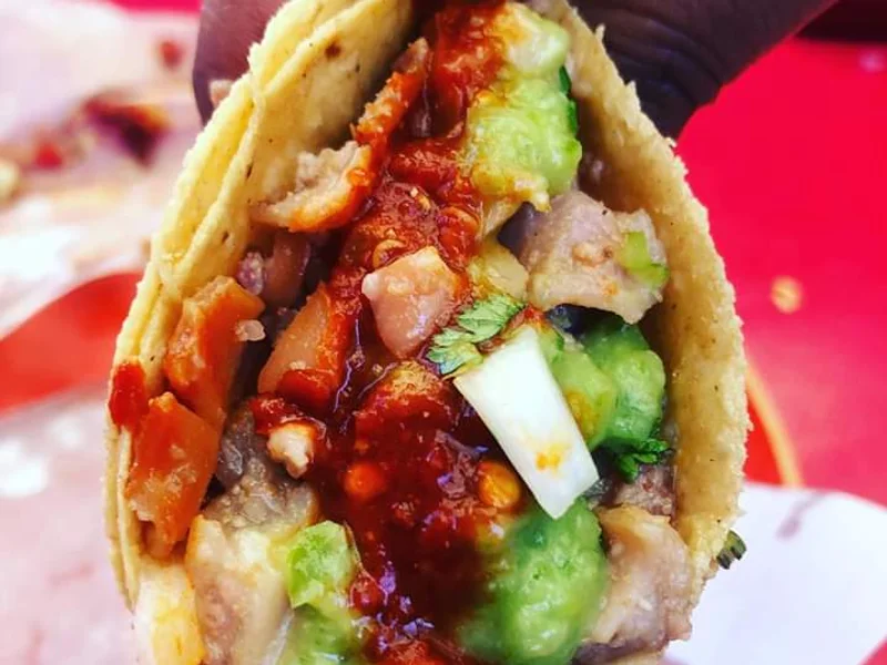 Tacos de tripa "El pariente"
