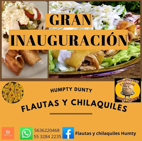 Flautas y Chilaquiles Humpty Dunty