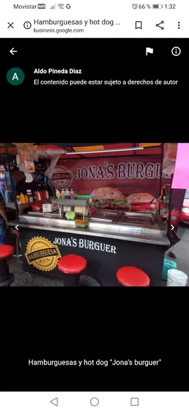 Hamburguesas y hot dog "Jona's burguer"