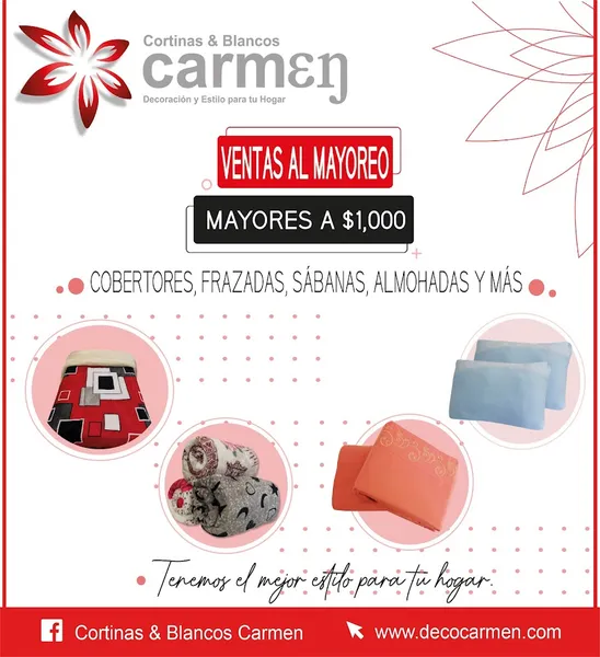Cortinas & Blancos Carmen Zumpango
