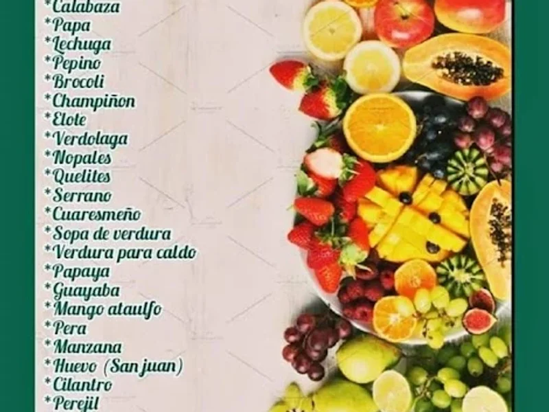 Frutas y verduras