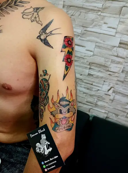 Demon black tattoo zumpango