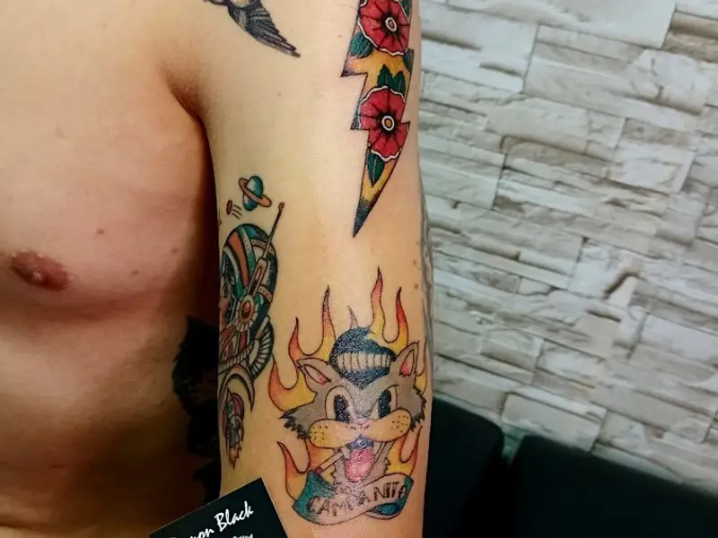 Demon black tattoo zumpango