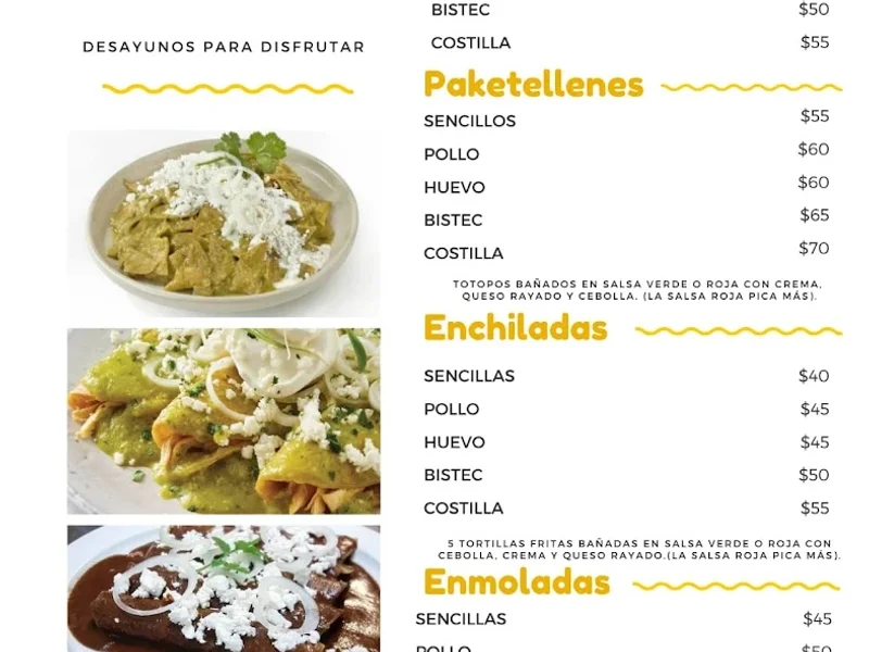 CHILAQUILES Y MAS......