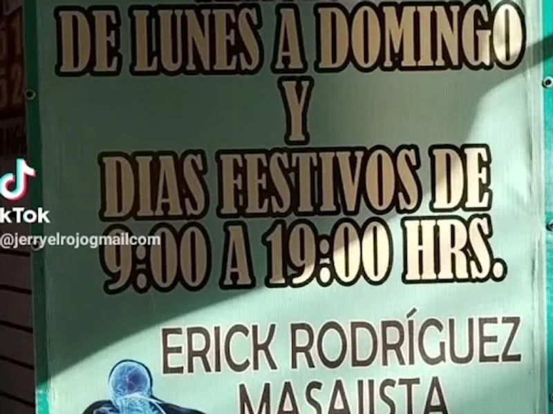 QUIROPRÁCTICO MASAJISTA ERICK