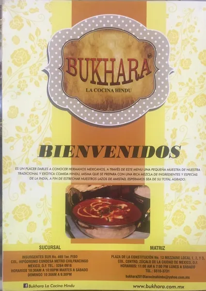 Bukhara La Cocina Hindú