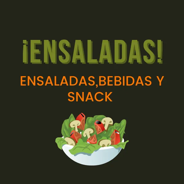 Ensaladas, Snacks y Bebidas