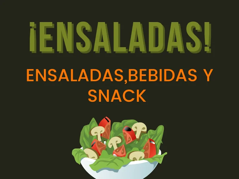 Ensaladas, Snacks y Bebidas