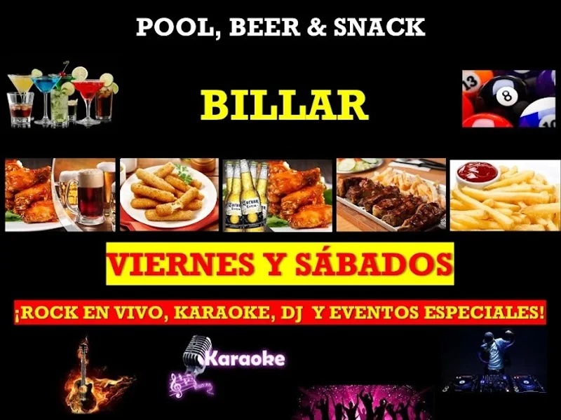 RUSH pool beer & snack