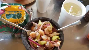 cóctel de camarón de Colonia San Benito Hermosillo