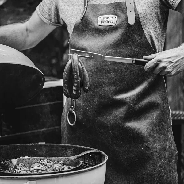 Brickwalls and Barricades - the #1 in Leather BBQ Aprons