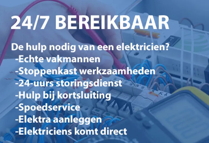 Elektricien Amsterdam 24/7