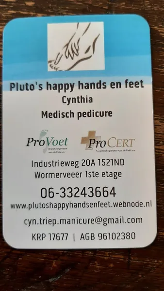 Pluto's happy hands en feet medisch pedicure